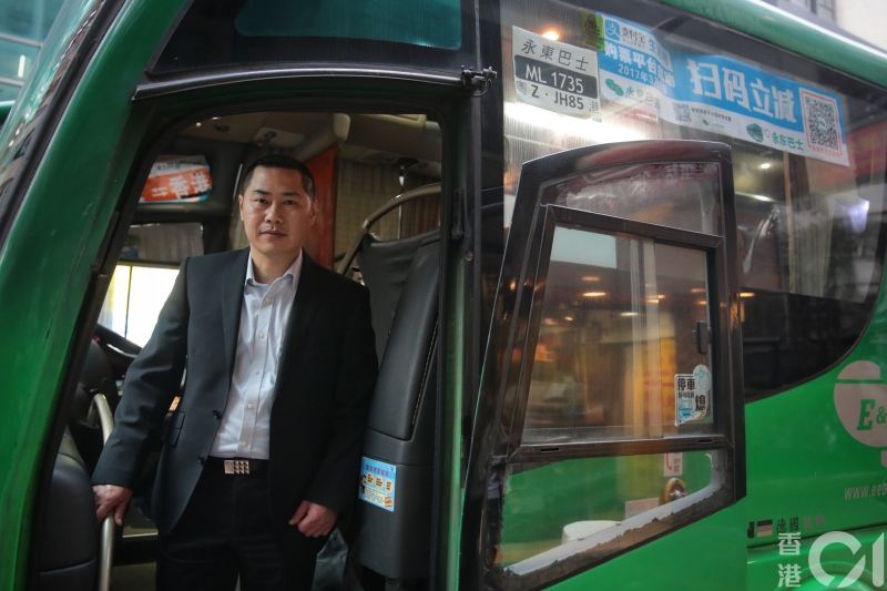 香港非专利巴士联会主席兼跨境快线副总经理蔡顺基。