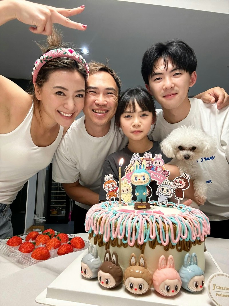 梁芷珮6月中为细女庆祝12岁生日。(IG@imchristyleung)
