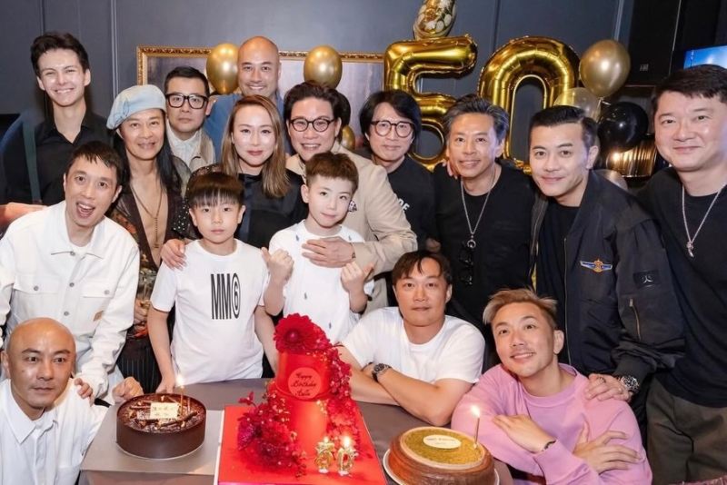 苏永康与圈中好友为他老婆庆生。(苏永康IG)