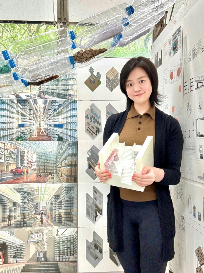 刘秀盈于香港大学攻读建筑系硕士学位,大晒作品及图则。(IG@aspenlaumusic)