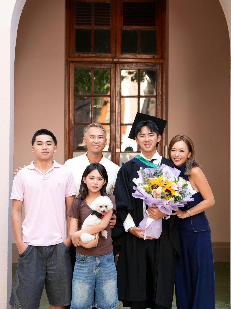 大仔Brendan大学毕业。(IG@imchristyleung)