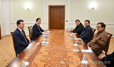 成龙赴哈萨克斯坦拍摄《飞鹰计划：终极》副总统卡林接见致谢-硕谷新闻聚合