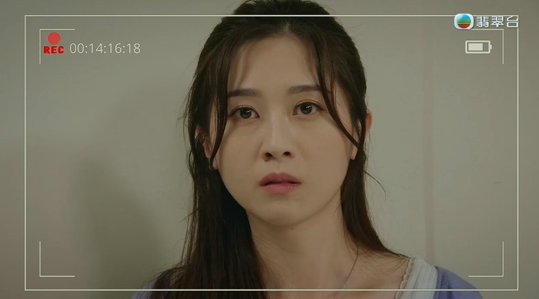 但受访者因害怕而退缩,海允就直接指温丽欣就系受害者@TVB