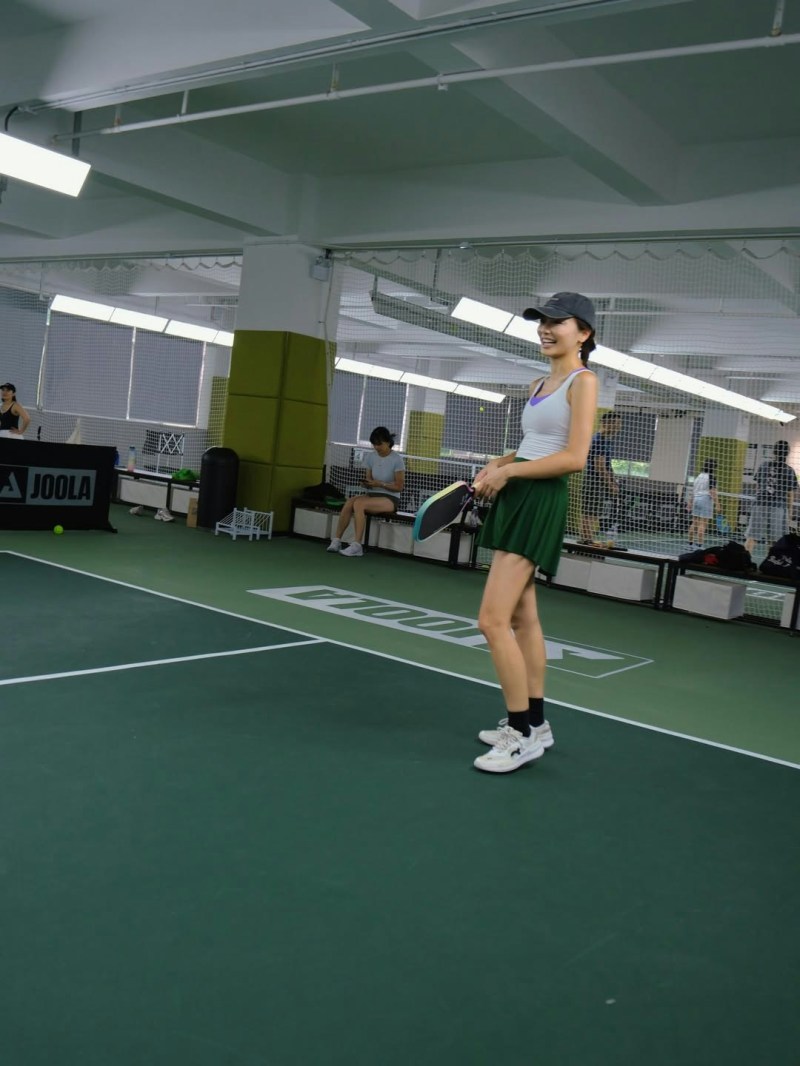 刘恺威疑与黎纪君因匹克球(Pickleball)运动而擦出爱火。(IG@christylaiii)