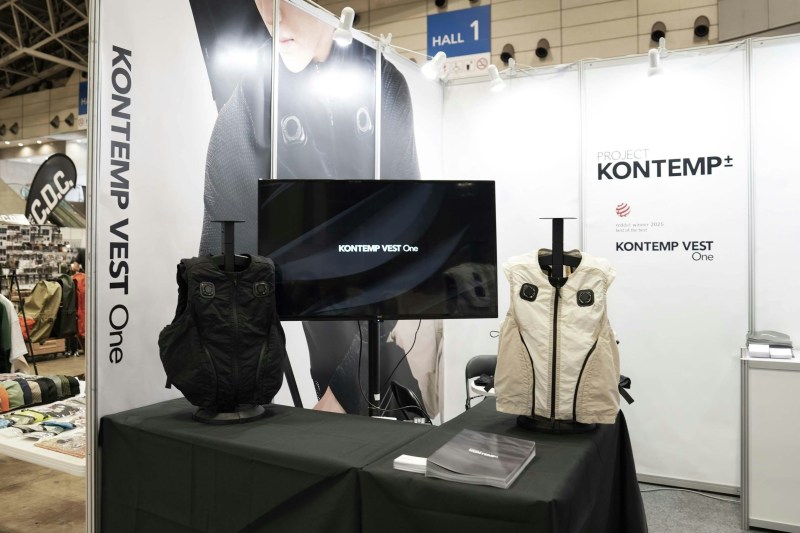 「Project Kontemp」温控背心早前于日本东京户外商品展(Tokyo Outdoor Show)亮相。