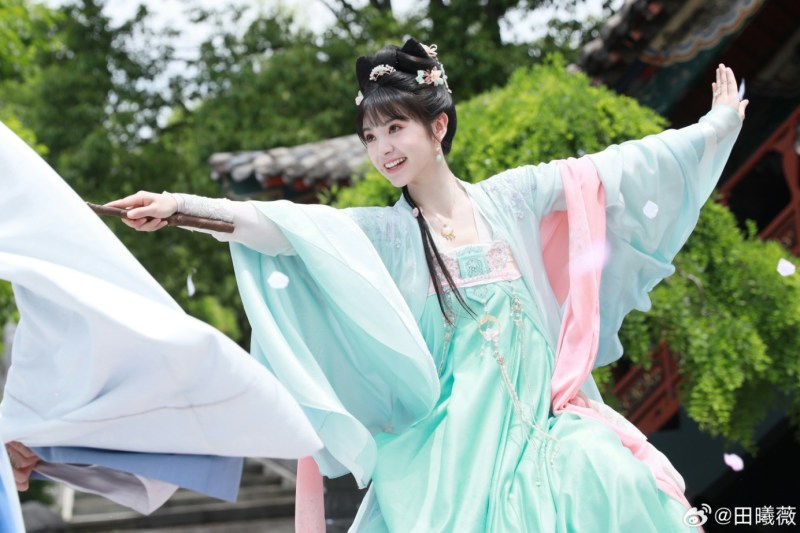 10大关键点介绍田曦薇的演艺之路。(微博@田曦薇)
