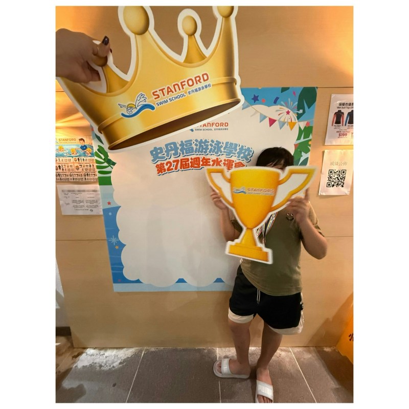 见证儿子水运会夺双金。(IG@konniecrab)