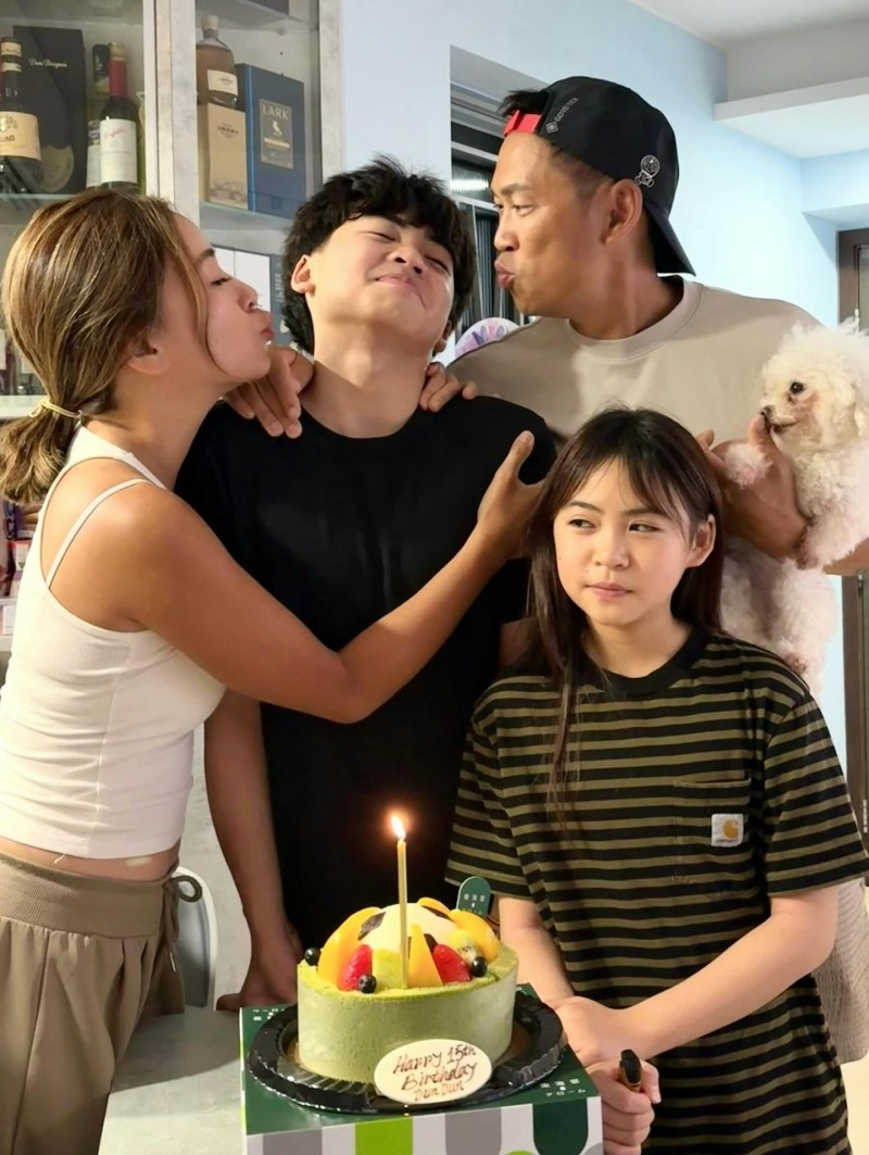 二仔Duncan 15岁生日。(IG@imchristyleung)