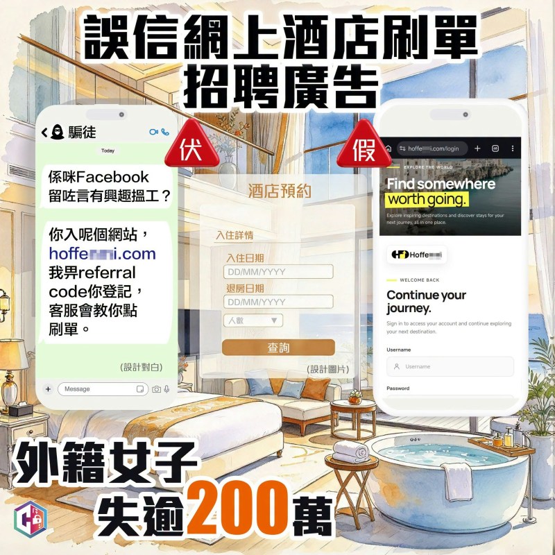 外籍女子轻信Facebook酒店刷单高薪广告,数日内被骗逾200万-硕谷新闻聚合