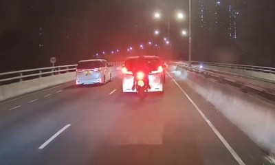 荃湾路电单车追尾险酿祸，司机坠地后险些被货车碾压-硕谷新闻聚合
