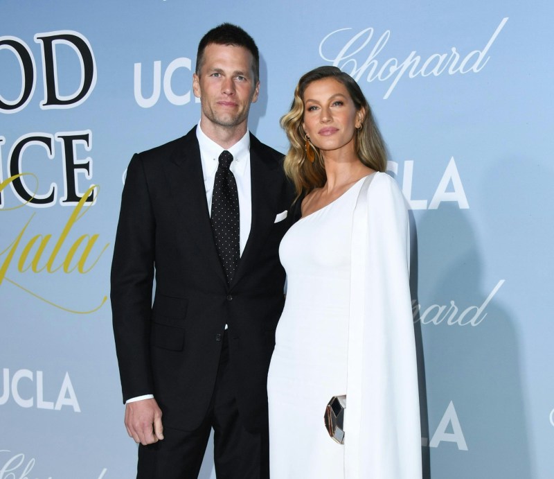 Tom Brady曾与国际级巴西超模Gisele Bündchen结婚，两人育有一对仔女，可惜在2022年结束了13年婚姻。（Getty Images）